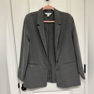 Gray pinstripe old navy blazer; size L